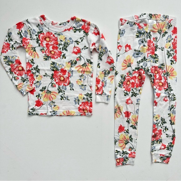 Baby Gap Girls Organic Pajama Set Size 5 Years - Picture 1 of 14